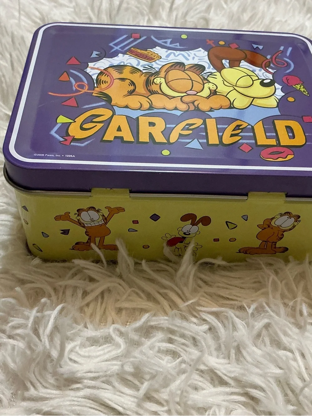 Nickelodeon Garfield and Odie Mini Tin Metal Lunch Box Storage Case